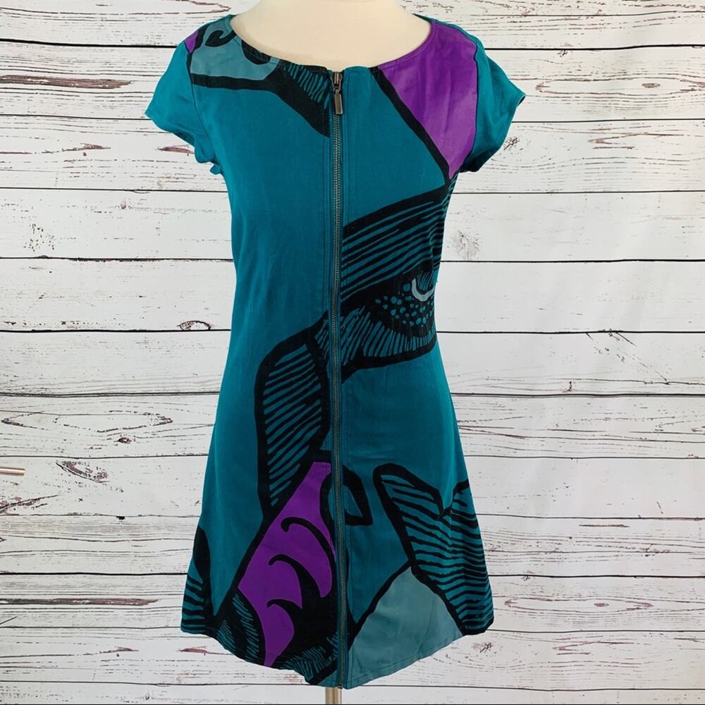 Vero Moda Denim front zipper dress